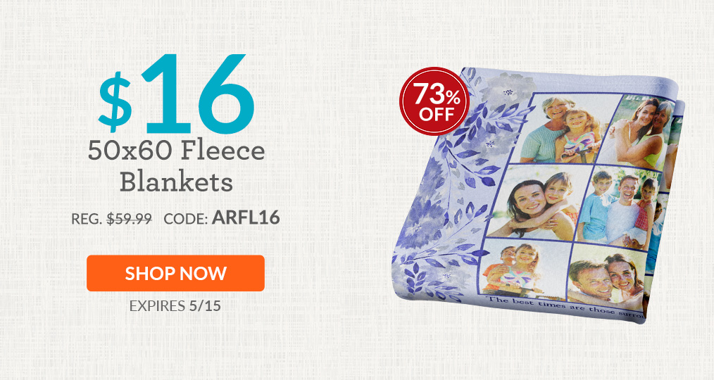 $16 50x60 Fleece Blankets