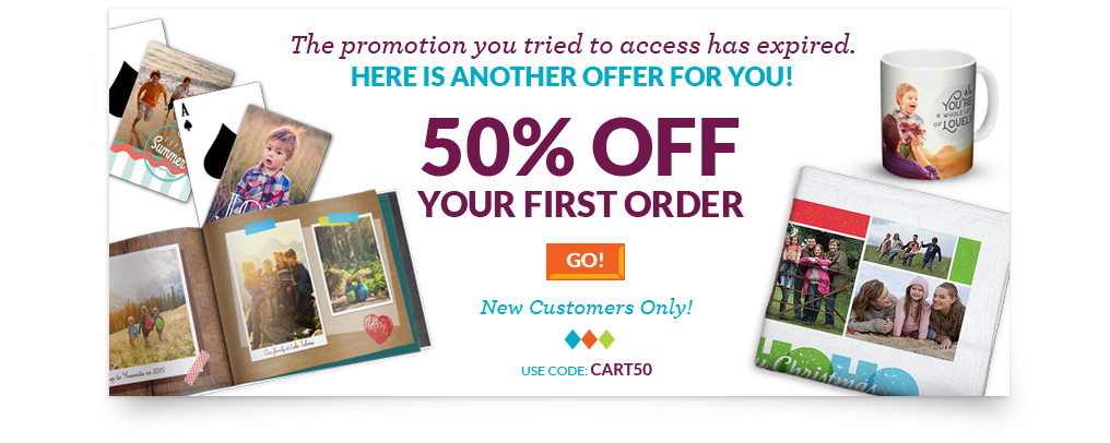 receive 50% off your first order